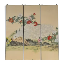 3 panneaux coulissants en imprimé sur papier