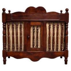 Pannetiére / meuble d’appoint a suspendre / noyer / XVIIIeme