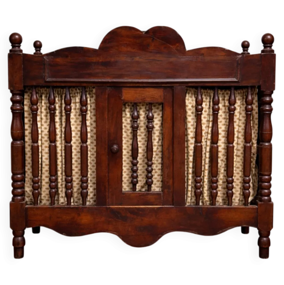 Pannetiére / meuble d’appoint a suspendre / noyer / XVIIIeme