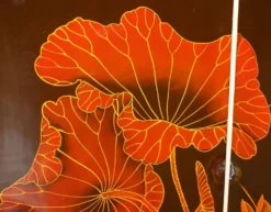Paravent ancien intitulé « Peinture de mi-été de l'année Xinwei »