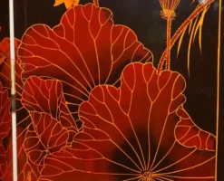 Paravent ancien intitulé « Peinture de mi-été de l'année Xinwei »