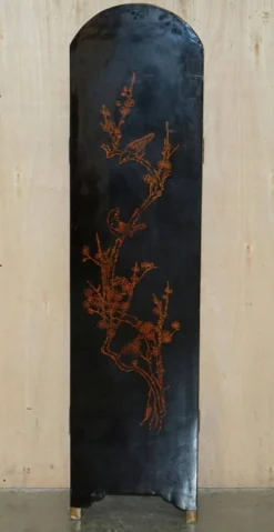 Paravent ancien intitulé « Peinture de mi-été de l'année Xinwei »