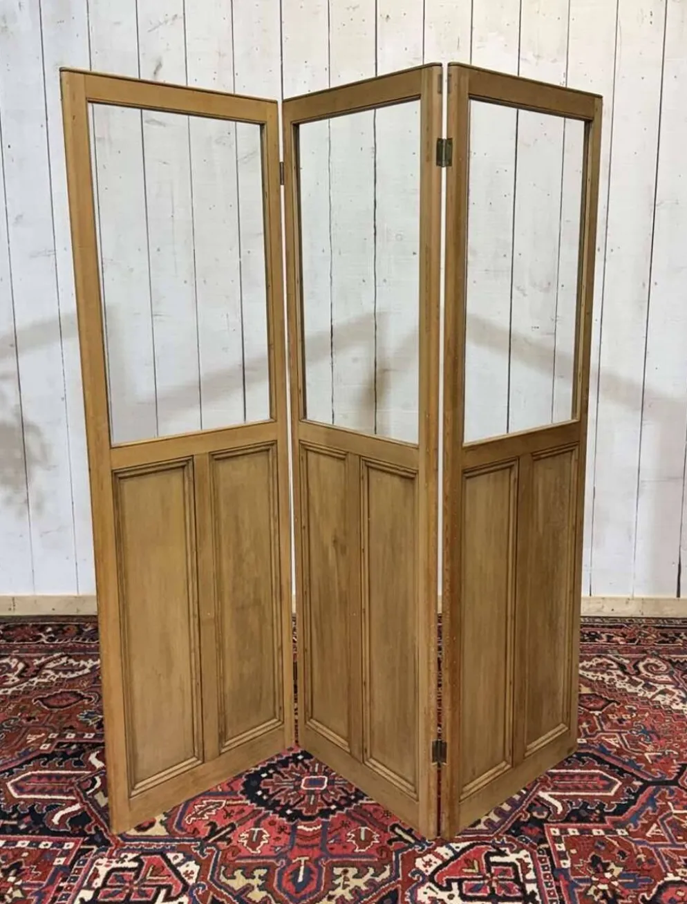 Paravent anglais, anciennes portes 19ème en sapin
