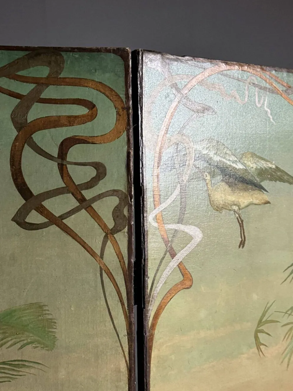 Paravent antique Art nouveau
