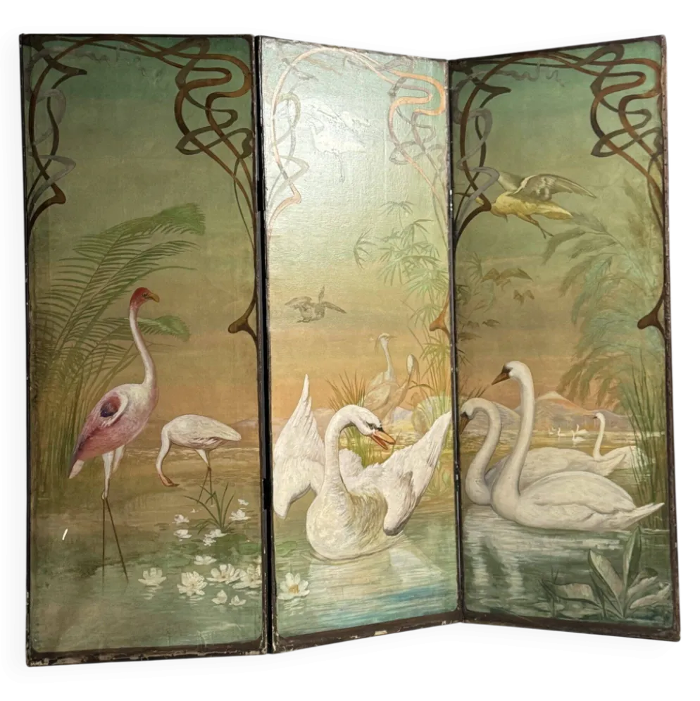 Paravent antique Art nouveau