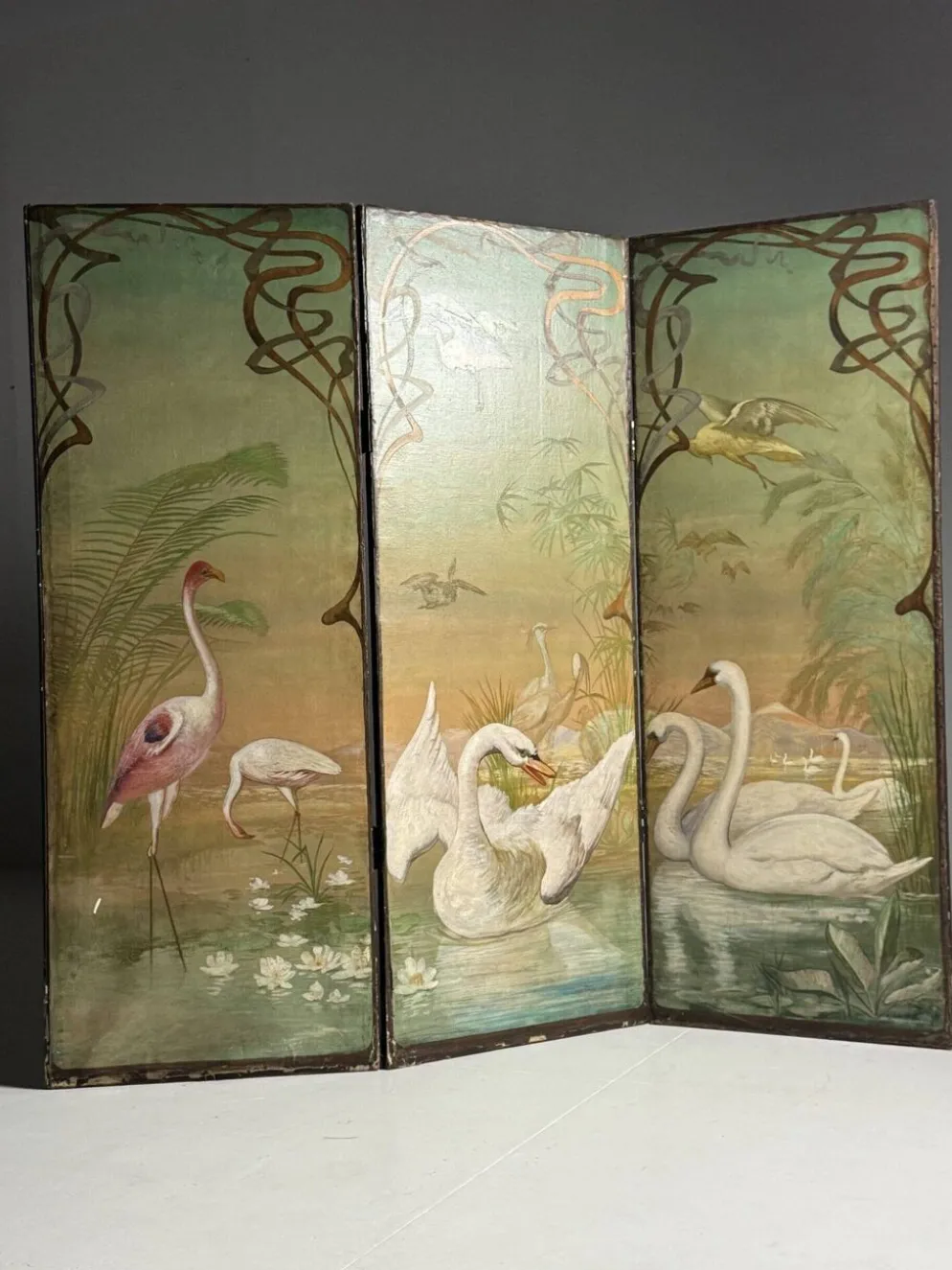 Paravent antique Art nouveau