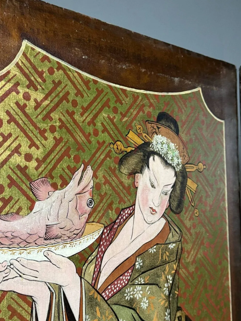 Paravent antique Art nouveau