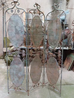 Paravent aux oiseaux, fer forgé 1960, 70