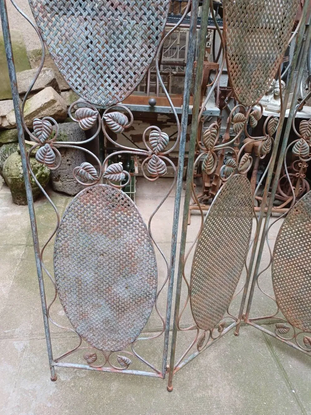 Paravent aux oiseaux, fer forgé 1960, 70