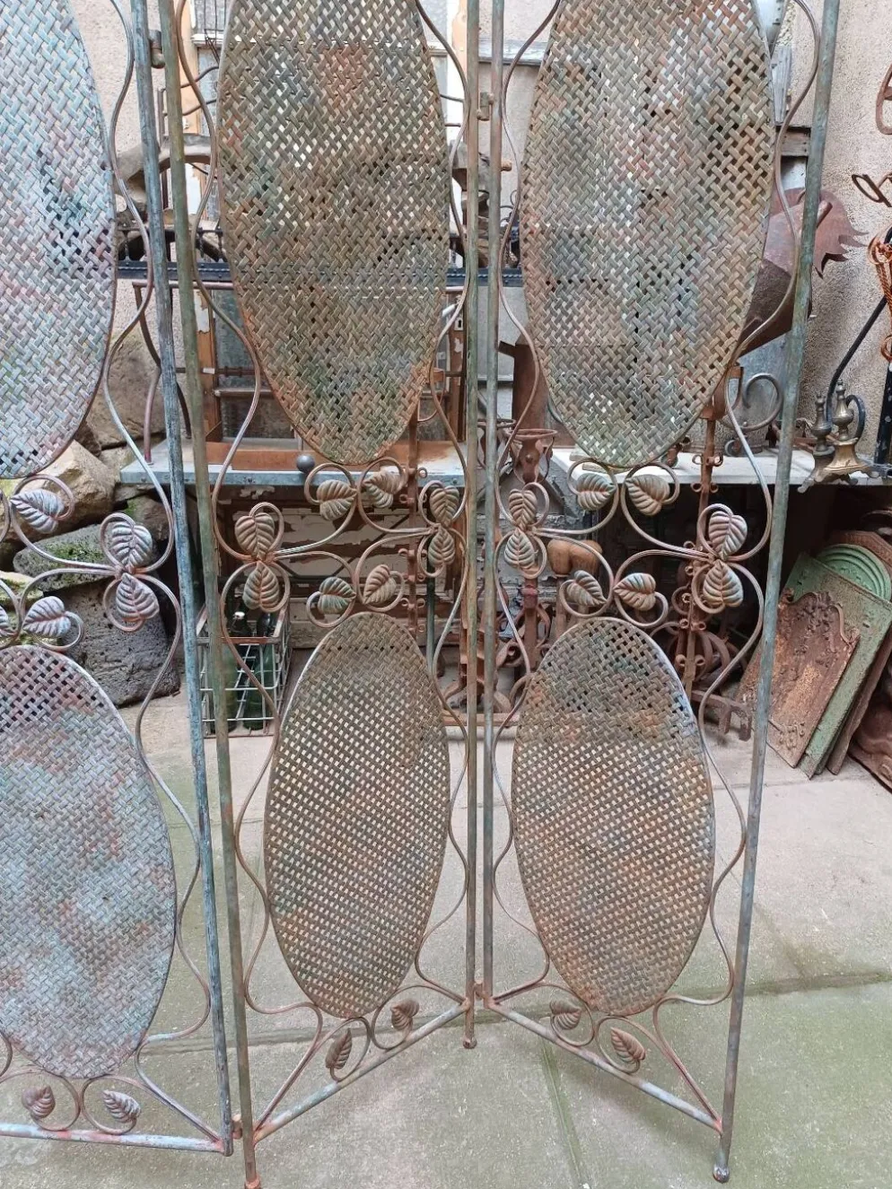 Paravent aux oiseaux, fer forgé 1960, 70