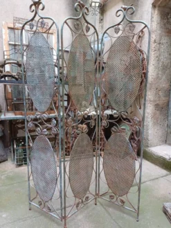 Paravent aux oiseaux, fer forgé 1960, 70