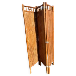 Paravent bambou vintage