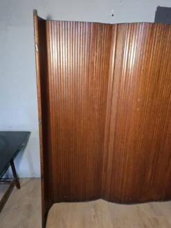 Paravent Baumann en chêne années 50