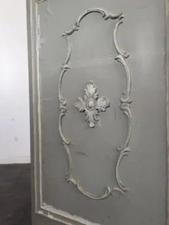 Paravent à cannage réchampi de style Louis XVI