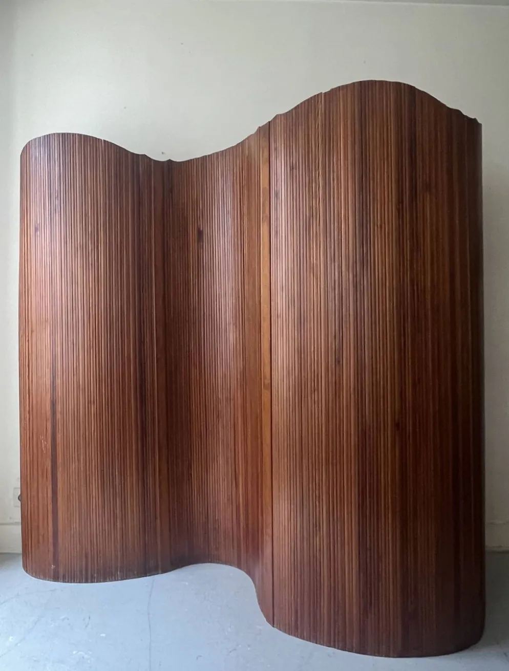 Paravent - claustra modulable en bois dlg Baumann, SNSA design 1950