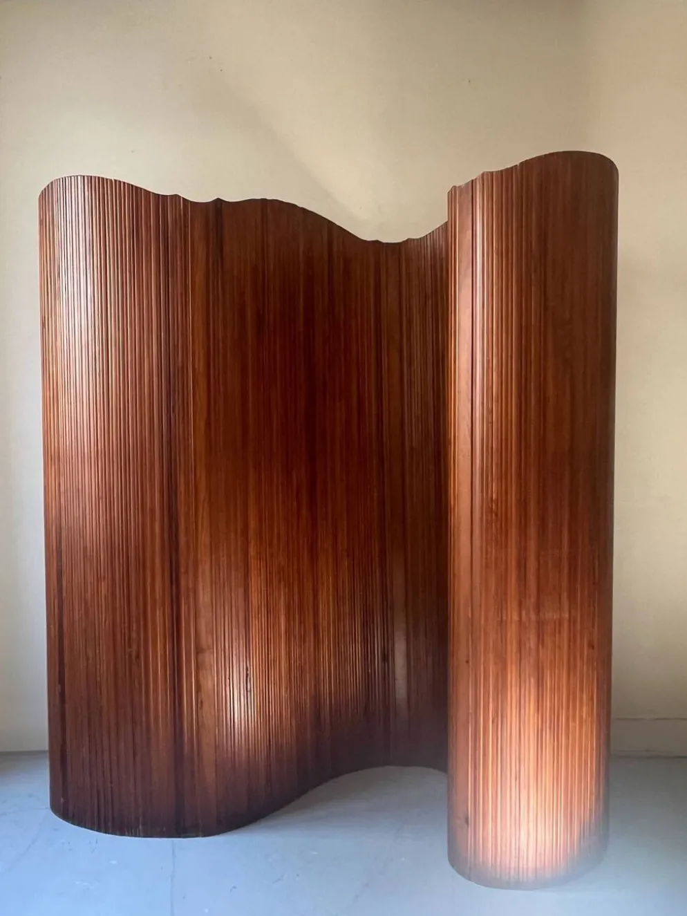 Paravent - claustra modulable en bois dlg Baumann, SNSA design 1950