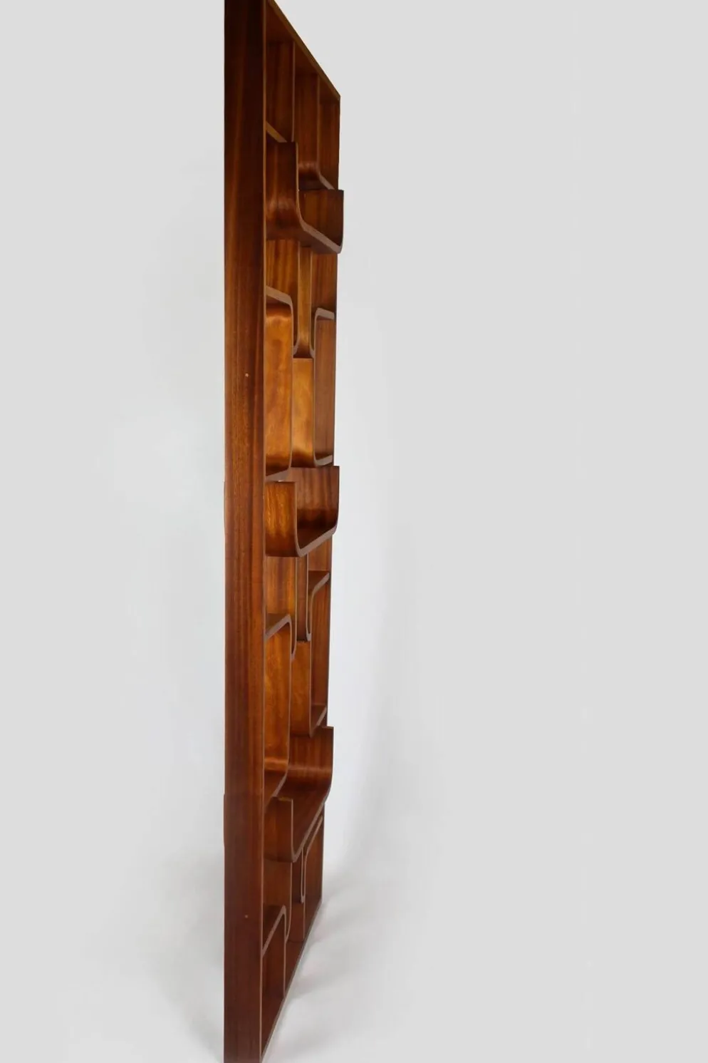 Paravent de milieu de siècle restauré par L. Volak pour Drevopodnik Holesov, années 1960.