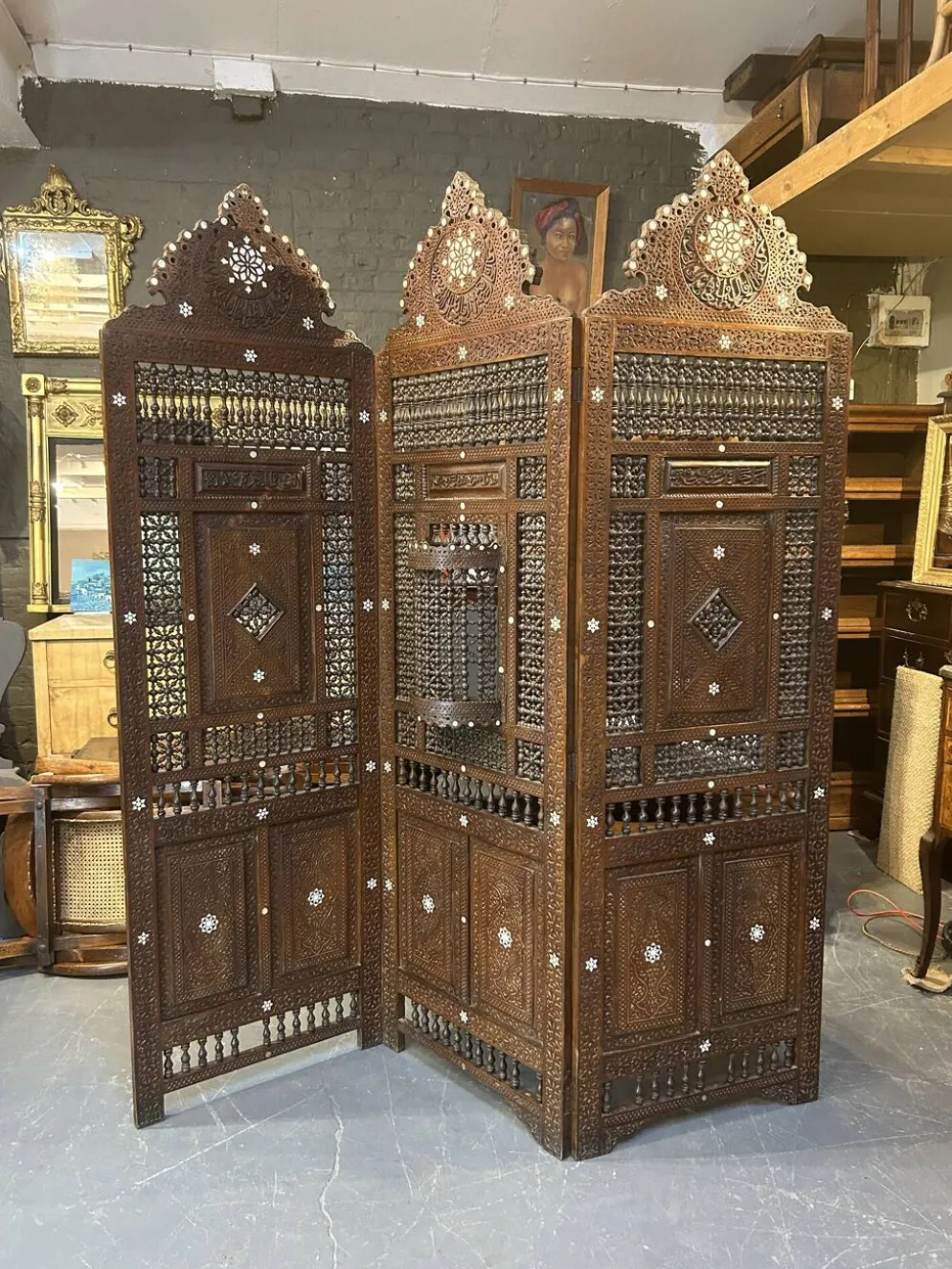 Paravent de séparation de pièce ottoman mauresque