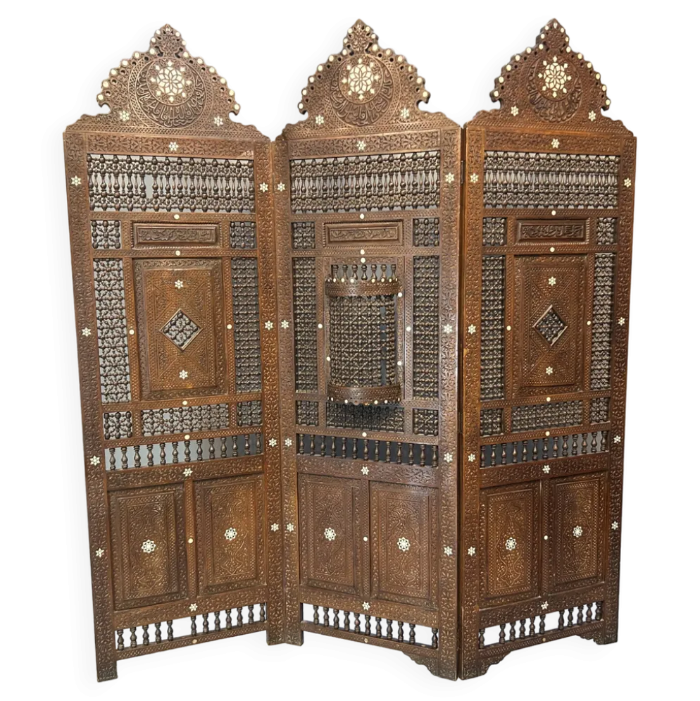 Paravent de séparation de pièce ottoman mauresque