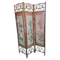 Paravent en bambou decor asiatique