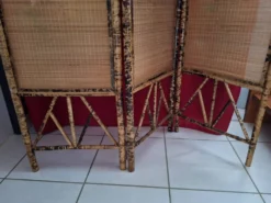Paravent en bambou decor asiatique