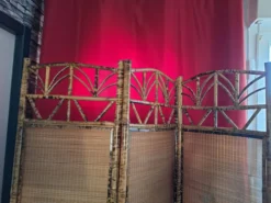 Paravent en bambou decor asiatique