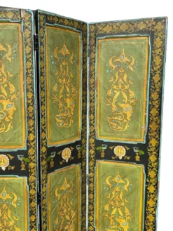 Paravent en bois peint, Inde XIXème