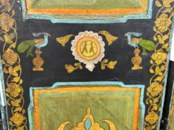 Paravent en bois peint, Inde XIXème
