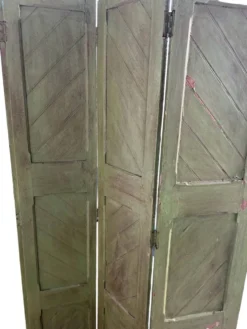 Paravent en bois peint, Inde XIXème