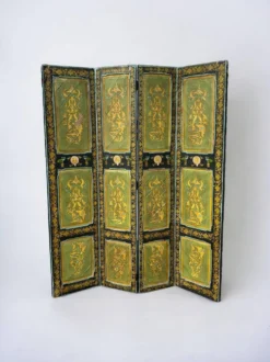 Paravent en bois peint, Inde XIXème
