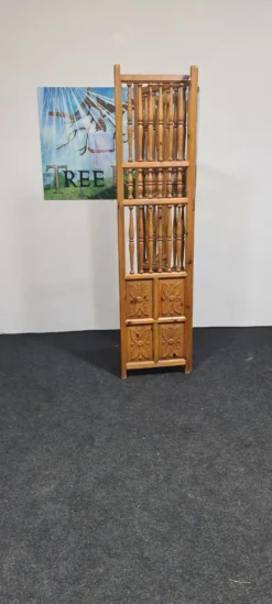 Paravent en bois sculpté vintage