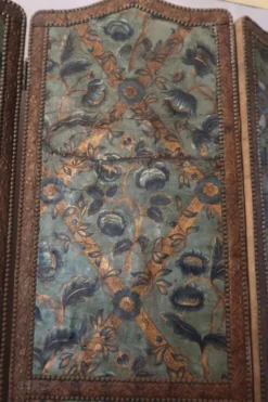 Paravent en cuir de Cordoue époque XVIIème siècle