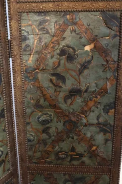 Paravent en cuir de Cordoue époque XVIIème siècle