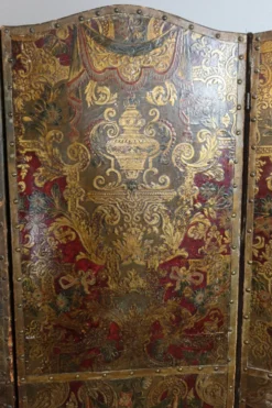Paravent en cuir de Cordoue XVII