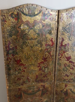 Paravent en cuir de Cordoue XVII