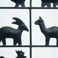 Paravent en fer forgé animaux, (aft) Atelier des Marolles Touret