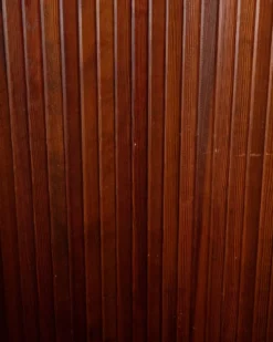 Paravent en pin patiné Art Déco par Jomain Baumann pour Baumann, France.