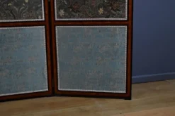 Paravent en tissu, acajou et bois de rose – 1900