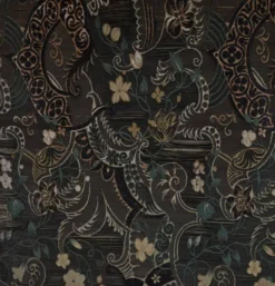 Paravent en tissu, acajou et bois de rose – 1900