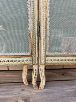 Paravent en verre et tissu