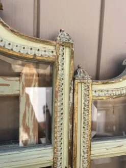 Paravent en verre et tissu