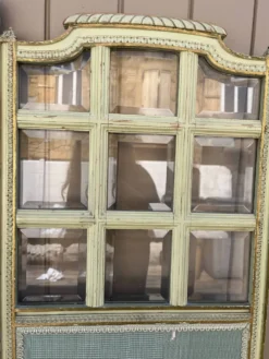 Paravent en verre et tissu
