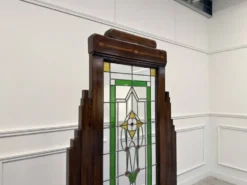 Paravent en vitrail colonial anglais