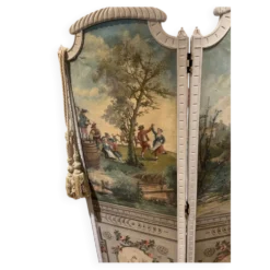 Paravent 4 feuilles époque Louis XVI aux décors champêtre