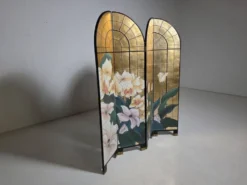 Paravent français en quatre panneaux par Fournier Decoration Paris, années 1980.