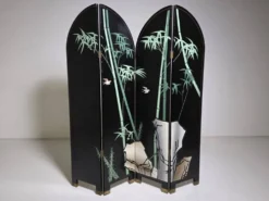 Paravent français en quatre panneaux par Fournier Decoration Paris, années 1980.