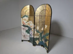 Paravent français en quatre panneaux par Fournier Decoration Paris, années 1980.