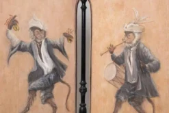 Paravent italien avec peinture décorative récente