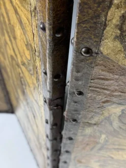 Paravent jaune et doré du 19ème siècle