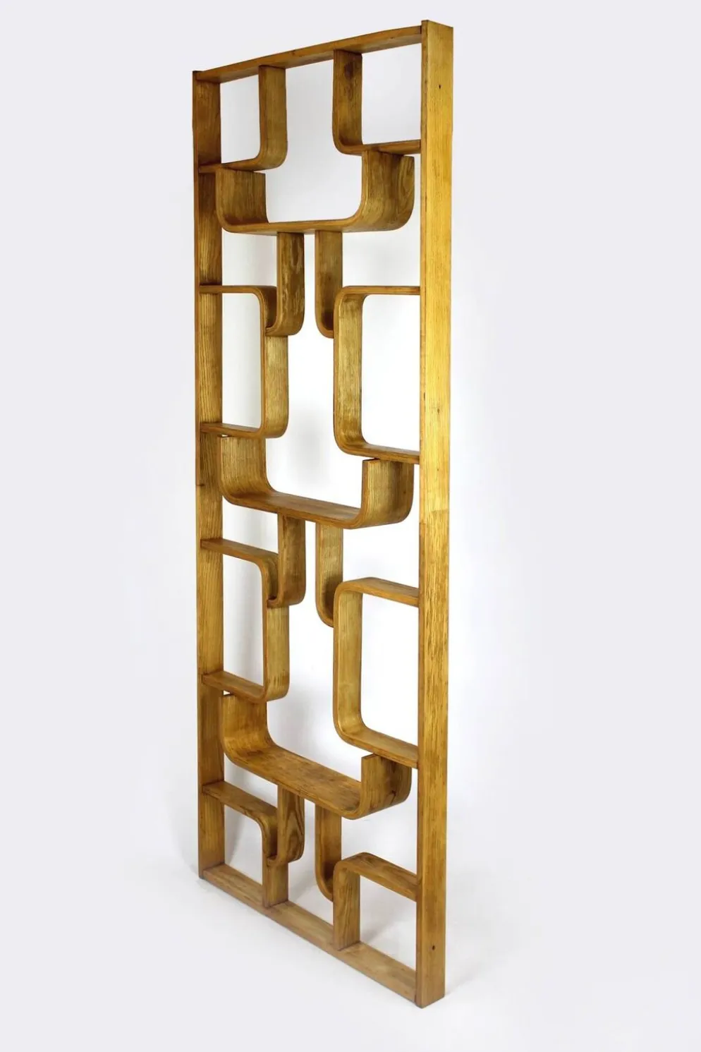 Paravent Mid-Century Modern par L. Volak pour Drevopodnik Holesov, années 1960.